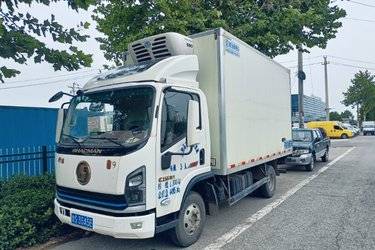 二手陕汽商用车 轩德翼9 速运版 156马力 4.15米单排厢式轻卡(国六) 单桥 康明斯二手载货车 蓝牌图片