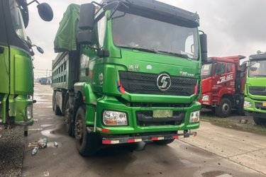 二手陕汽重卡 德龙新M3000 加强版 400马力 8X4 7.6米自卸车(国五) 前四后八 潍柴二手自卸车 黄牌图片