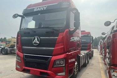 二手三一集团 王道395 385马力 6X4牵引车(国六） 双驱 潍柴二手牵引车 黄牌图片