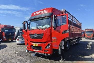 二手东风商用车 天龙KL 10.8L柴油 465马力 8X4 东风14档 高顶 DF440后桥 9.6米仓栅式载货车(国六) 前四后八 雷诺二手载货车 黄牌图片