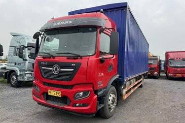 二手东风商用车 天锦KR重卡 舒适版 260马力 4X2 9.8米排半翼开启厢式载货车(东风)(国六) 单桥 康明斯二手载货车 黄牌图片