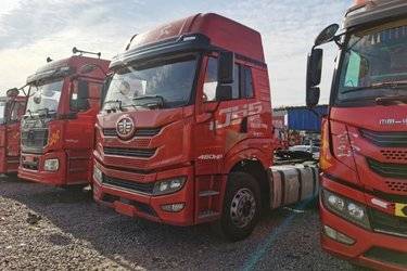 二手青岛解放 悍VH重卡 460马力 6X4 牵引车(国六) 双驱 潍柴二手牵引车 黄牌图片