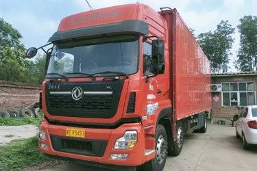 二手东风商用车 天龙VL重卡 292马力 6X2 9.6米厢式载货车(国五) 前四后四 雷诺二手载货车 黄牌图片