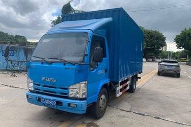 二手庆铃 五十铃100P 98马力 4.25米单排厢式轻卡(国五) 单桥 庆铃五十铃二手载货车 蓝牌图片