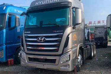 二手现代商用车 创虎XCIENT重卡 520马力 6X4自动挡牵引车(ZF AMT手自一体)(国五) 双驱 潍柴二手牵引车 黄牌图片