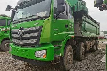 二手福田 欧曼ETX 9系重卡 375马力 8X4 6.5米自卸车(国五) 前四后八 潍柴二手自卸车 黄牌图片