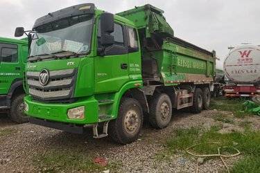 二手福田 欧曼ETX 9系重卡 375马力 8X4 6.5米自卸车(国五) 前四后八 潍柴二手自卸车 黄牌图片