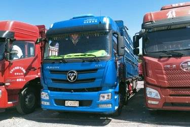 二手福田 欧曼GTL重卡 质享版 320马力 6X2 9.56米仓栅式载货车(国六) 前四后四 康明斯二手载货车 黄牌图片