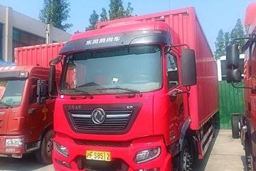 二手东风商用车 天锦KR 舒适版 260马力 4X2 9.8米厢式载货车(高顶)(国六) 单桥 康明斯二手载货车 黄牌图片