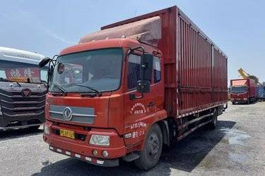 二手东风商用车 天锦中卡 160马力 4X2 8米厢式载货车(国五) 单桥 东风二手载货车 黄牌图片