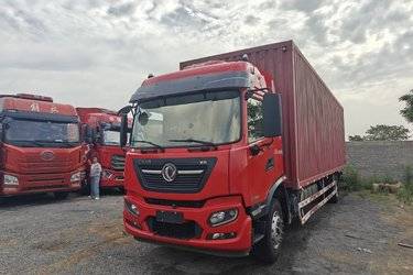 二手东风商用车 天锦KR 星耀版 260马力 4X2 9.8米厢式载货车(国六) 单桥 东风康明斯二手载货车 黄牌图片