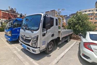 二手福田 奥铃速运 160马力 3.83米排半栏板轻卡(国六) 单桥 福田康明斯二手载货车 黄牌图片