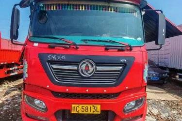 二手东风商用车 天锦KR 245马力 4X2 9.8米翼开启厢式载货车(国六) 单桥 康明斯二手载货车 黄牌图片