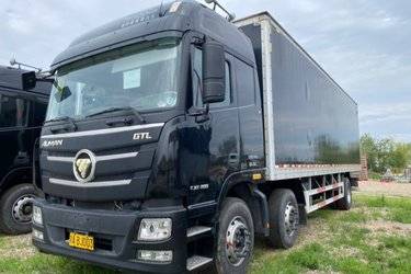 二手福田 欧曼GTL 6系重卡 280马力 6X2 9.53米厢式载货车(国五) 前四后四 福田康明斯二手载货车 黄牌图片