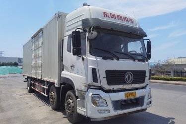 二手东风商用车 天龙重卡 245马力 6X2 9.6米厢式载货车(国五) 前四后四 康明斯二手载货车 黄牌图片