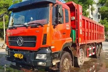 二手东风商用车 天龙KC重卡 350马力 8X4 7.3米自卸车(国五) 前四后八 东风二手自卸车 黄牌图片
