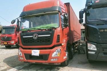 二手东风商用车 天龙VL重卡 245马力 6X2 9.6米厢式载货车(国五) 前四后四 雷诺二手载货车 黄牌图片