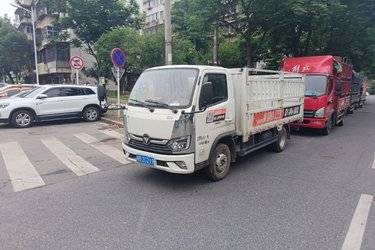 二手福田 奥铃M卡 142马力 3.815米单排仓栅式小卡(国六) 单桥 全柴二手载货车 蓝牌图片