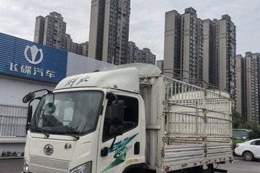 二手解放 J6F 4.5T 4.16米单排纯电动仓栅式轻卡  二手电动卡车电动载货车图片