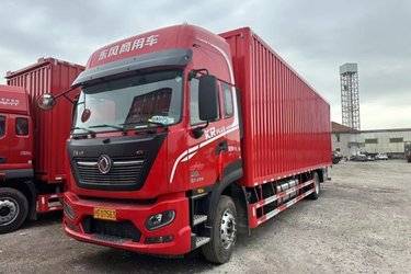 二手东风商用车 天锦KR PLUS 舒适版 290马力 4X2 9.8米翼开启厢式载货车(国六)(高顶双卧)(国六) 单桥 曼二手载货车 黄牌图片