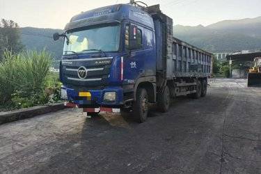 二手福田 欧曼GTL 9系重卡 430马力 8X4 8.2米自卸车(国五) 前四后八 康明斯二手自卸车 黄牌图片