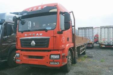二手中国重汽 汕德卡SITRAK G5重卡 350马力 6X2 7.8米栏板载货车(国六) 前四后四 曼二手载货车 黄牌图片