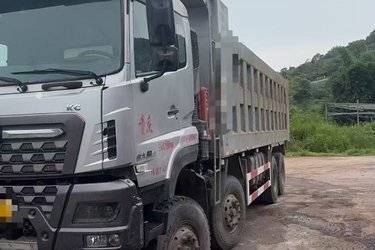 二手东风商用车 天龙KC重卡 465马力 8X4 8.2米自卸车(国六) 前四后八 东风二手自卸车 黄牌图片