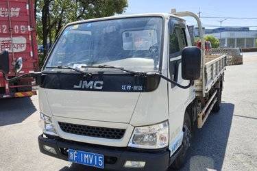 二手江铃 顺达宽体 豪华款 116马力 4.1米单排栏板轻卡(气刹)(国五) 单桥 江西五十铃二手载货车 蓝牌图片