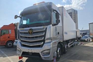 二手福田 欧曼EST 基本型 490马力 4X2 9.58米AMT自动挡厢式载货车(国六) 单桥 福田康明斯二手载货车 黄牌图片