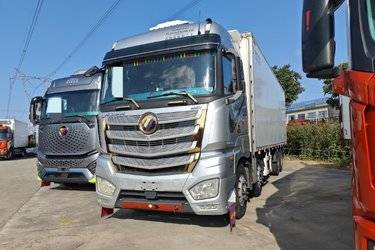 二手福田 欧曼EST 基本型 490马力 4X2 9.58米AMT自动挡厢式载货车(国六) 单桥 福田康明斯二手载货车 黄牌图片
