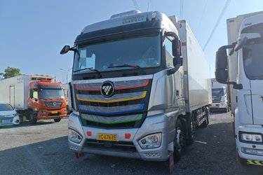 二手福田 欧曼EST 基本型 490马力 4X2 9.58米AMT自动挡厢式载货车(国六) 单桥 福田康明斯二手载货车 黄牌图片
