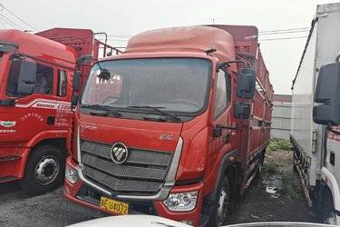 二手福田 欧航R系 220马力 6.8米仓栅式载货车(国六) 单桥 福田康明斯二手载货车 黄牌图片