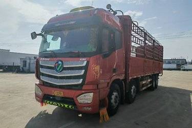二手福田 欧曼EST 6系重卡 510马力 8X4 9.53米仓栅式载货车(国五) 前四后八 福田康明斯二手载货车 黄牌图片