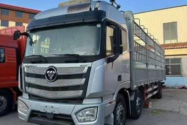 二手福田 欧曼EST 6系重卡 280马力 6X2 9.6米仓栅式载货车(国五) 前四后四 康明斯二手载货车 黄牌图片