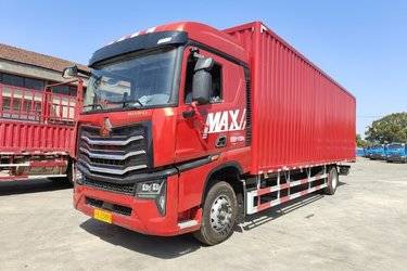 二手中国重汽 HOWO MAX 290马力 4X2 9.6米厢式载货车(国六) 单桥 曼二手载货车 黄牌
