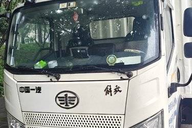 二手解放 J6F 4.5T 4.16米单排纯电动仓栅式轻卡  二手电动卡车电动载货车图片