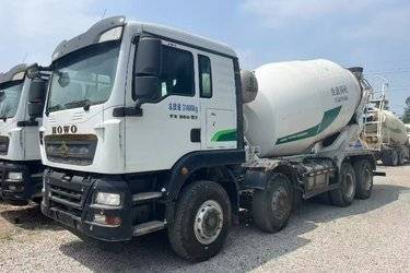 二手中国重汽 HOWO TX 350马力 8X4 7.99方混凝土搅拌车(国六) 前四后八 潍柴二手搅拌车
