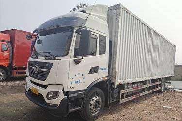 二手东风商用车 天锦KR 245马力 4X2 9.8米厢式载货车(高顶)(国五) 单桥 东风康明斯二手载货车 黄牌图片
