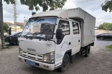 二手庆铃 五十铃100P 98马力 2.7米双排厢式轻卡(国四) 单桥 庆铃五十铃二手载货车 蓝牌图片