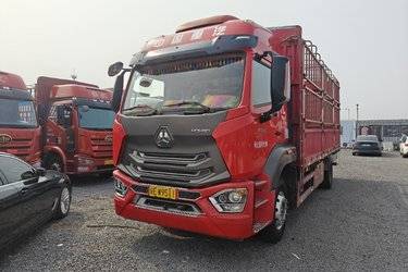 二手中国重汽 豪沃N5G中卡 2020豪华版 240马力 4X2 6.75米仓栅式载货车(国五) 单桥 曼二手载货车 黄牌图片