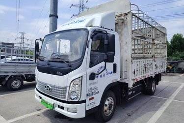 二手现代商用车 泓图EV 4.5T 4.14米单排纯电动仓栅运输车  二手电动卡车电动载货车图片