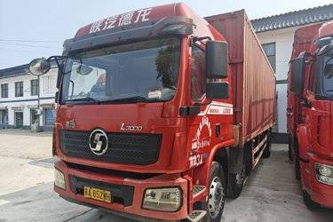 二手陕汽重卡 德龙L3000 标载版 300马力 6X2 9.7米厢式载货车(国五) 前四后四 玉柴二手载货车 黄牌图片