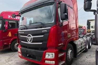 二手福田 欧曼GTL 6系重卡 510马力 6X2R牵引车(采埃孚16挡)(国五) 后提升 福田康明斯二手牵引车 黄牌图片