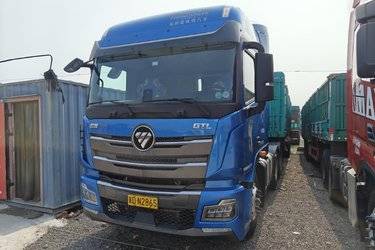 二手福田 欧曼GTL 基本型 520马力 6X4 AMT自动挡牵引车(国六)(有缓速器)(国六) 双驱 福田康明斯二手牵引车 黄牌图片