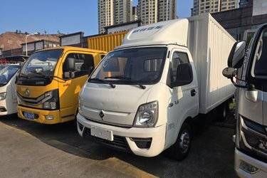 二手唐骏欧铃 T7系列 129马力 4.07米单排厢式轻卡(国五) 单桥 东安二手载货车 蓝牌图片