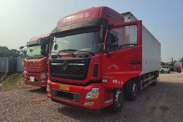 二手东风商用车 天龙VL重卡 292马力 6X2 9.6米厢式载货车(国五) 前四后四 雷诺二手载货车 黄牌图片