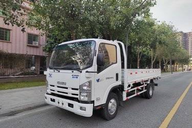 二手庆铃 五十铃KV100 115马力 4.25米单排栏板轻卡(国五) 单桥 庆铃五十铃二手载货车 蓝牌图片