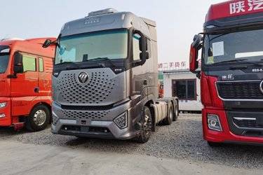 二手福田 欧曼银河 基本型 580马力 6X4 AMT自动挡牵引车(国六)(带缓速器)(国六) 双驱 福田康明斯二手牵引车 黄牌图片