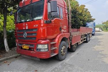 二手陕汽商用车 轩德X3重卡 复合版 310马力 8X4 9.5米栏板载货车(国四) 前四后八 东风康明斯二手载货车 黄牌图片