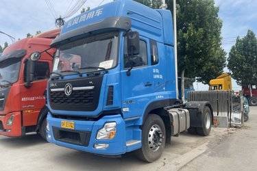 二手东风商用车 天龙VL重卡 350马力 4X2牵引车(国六) 单桥 雷诺二手牵引车 黄牌图片